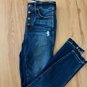 Madewell Size 25, 10” High Rise Skinny Jeans-Like New